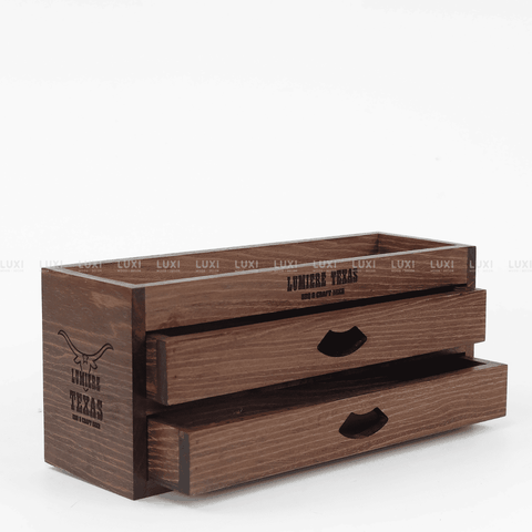 COMBO 3 HỘP GỖ ĐA NĂNG 3 TẦNG - LUXI DECOR