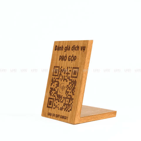 BẢNG QUÉT MÃ QR CHỮ L - MIỄN PHÍ KHẮC LASER VÀ IN UV