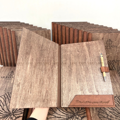 MENU GỖ MAY DA BÒ THẬT 100% - LUXI DECOR