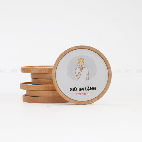 BẢNG GỖ ''GIỮ IM LẶNG" - LUXI DECOR
