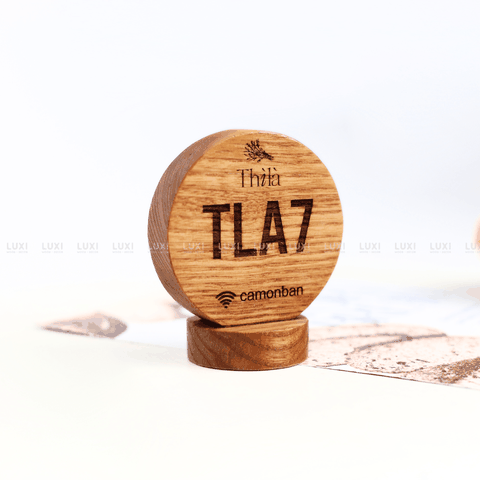 THẺ BÀN GỖ TRÒN - LUXI DECOR