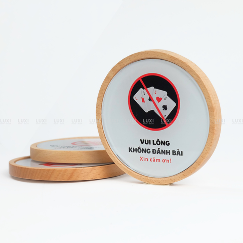 BẢNG GỖ "KHÔNG ĐÁNH BÀI''- LUXI DECOR