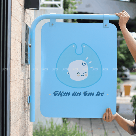 BẢNG HIỆU SẮT TREO - LUXI DECOR.