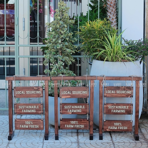 Bảng Hiệu Gỗ In Nội Dung Theo Yêu Cầu - Luxi Decor