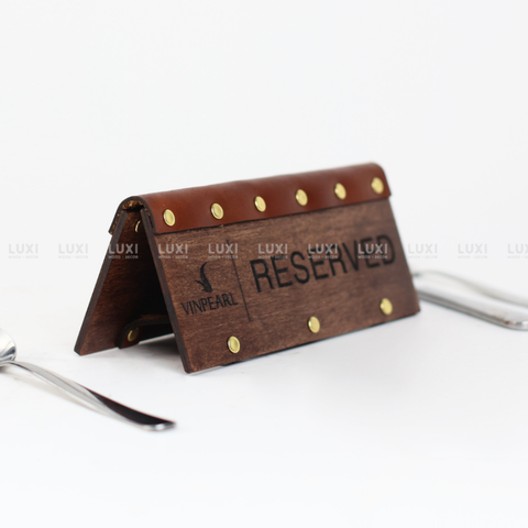 BẢNG RESERVED KẸP DA - LUXI DECOR