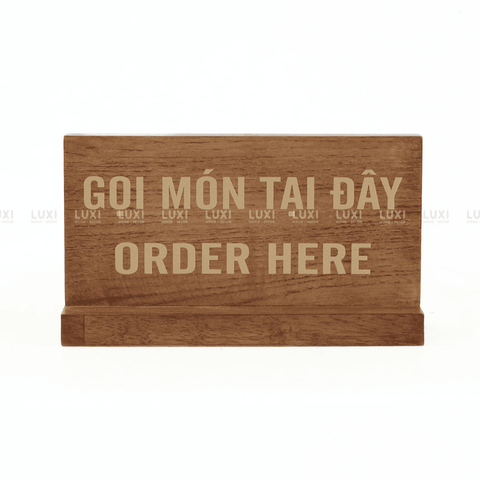 BẢNG GỌI MÓN TẠI ĐÂY - LUXI DECOR