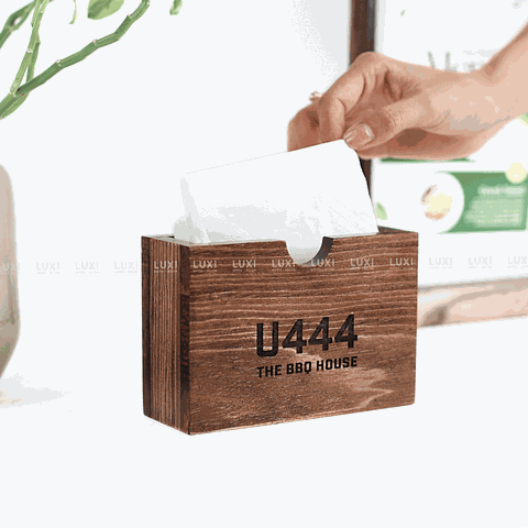 HỘP GỖ ĐỰNG GIẤY - LUXI DECOR