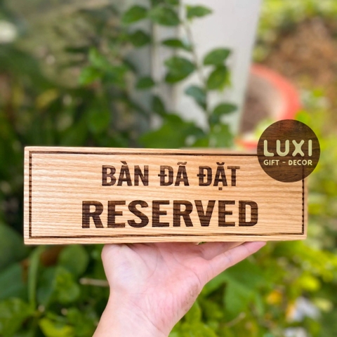THẺ ĐỂ BÀN GỖ ĐẸP, XINH XẮN - LUXI DECOR