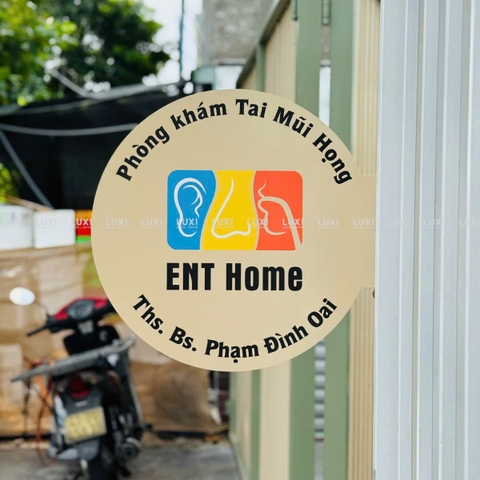 Bảng Sắt Tròn Treo Ngoài Trời - Luxi Decor