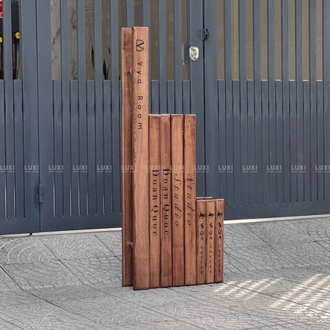 TAY NẮM GỖ CHO CÁC LOẠI CỬA KÍNH, KHẮC NỘI DUNG THEO YÊU CẦU (GỖ SỒI/OAK) - LUXI DECOR