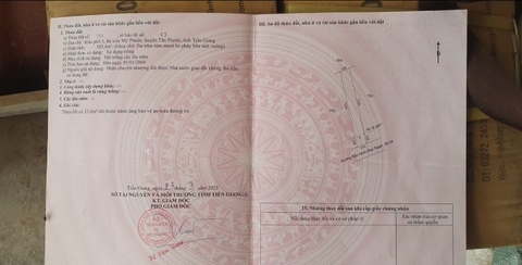 Ms21 - Đất nền 5x78 Cln giá 250tr bao giấy | Khu phố 5,TT Mỹ Phước, Tân Phước, Tiền Giang