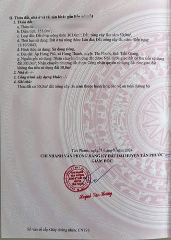 🌼Đất bán ngang 10m x 35m Giá : 600.000.000 thương lượng  +Thổ cư có hơn 300mv