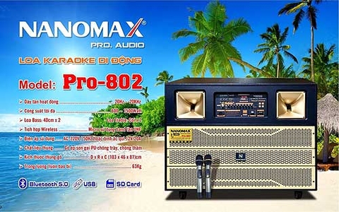 Loa kéo chính hãng Nanomax công suất 1500W