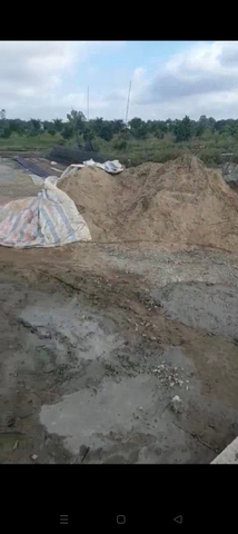 Bơm cát san lấp mặt bằng xây dựng UBND xã Phước Lập Tân Phước Tiền Giang