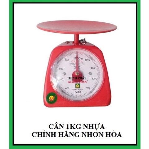 Cân 1 kg nhựa Nhơn hòa - Cân Nhơn Hòa 1kg nhựa Hàng Chính Hãng - GIAO MÀU NGẪU NHIÊN