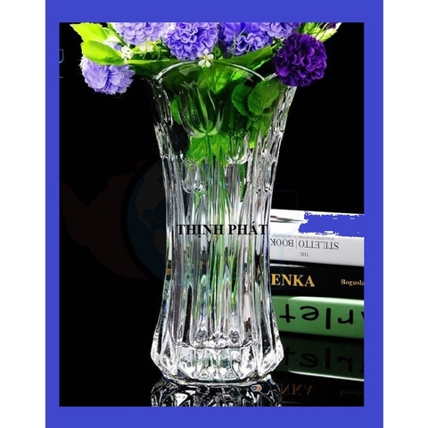 LỌ CẮM HOA THỦY TINH CAO CẤP CAO 25CM, 20 CM (MÀU SẮC HOA VĂN NGẪU NHIÊN)