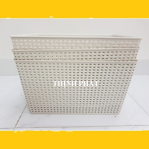 Combo 3 Giỏ đựng đồ có nắp cỡ đại - Giao màu ngẫu nhiên