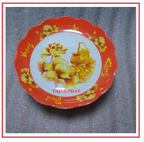 Dĩa chưng trái cây - chò chưng ngũ quả nhựa melamine đủ size GIAO MÀU NGẪU NHIÊN