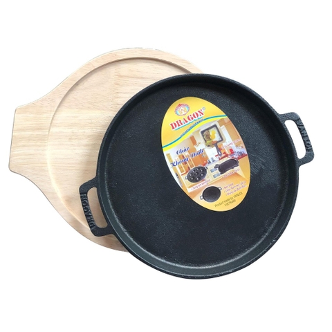 Chảo Gang Làm Bánh Xèo Bò Né Bò Bít Tết Chống Dính 19CM Dragon