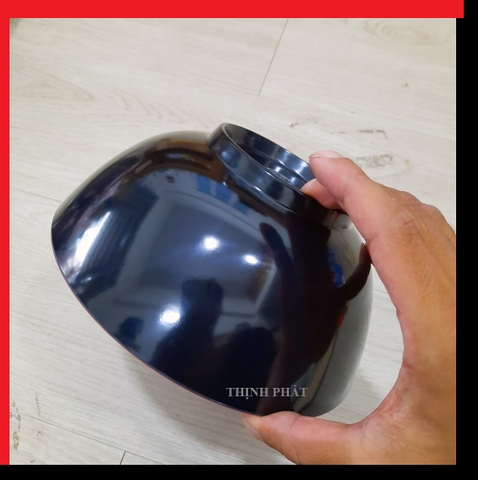 Bộ 10 Chén cơm _ bát cơm nhựa melamine đỏ đen Fataco