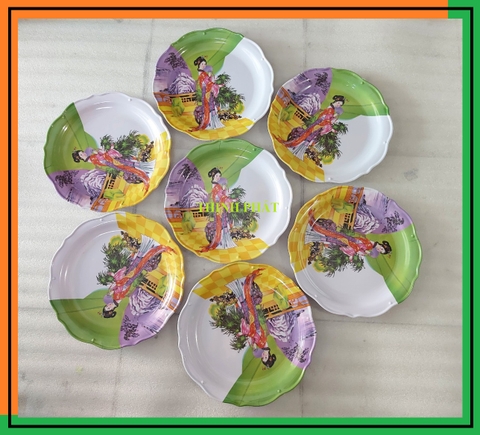 Mâm - Dĩa chưng ngũ quả ngày tết nhựa Melamine 30cm