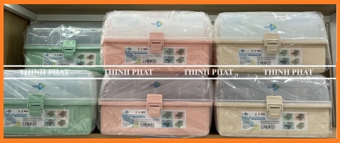 Hộp dụng cụ đa năng 3 tầng Hàng Chính Hãng GIAO MÀU NGẪU NHIÊN