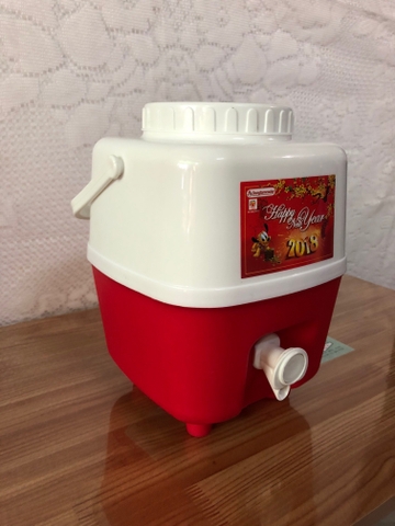 Bình đá giữ nhiệt 3 lít có vòi vuông - GIAO MÀU NGẪU NHIÊN