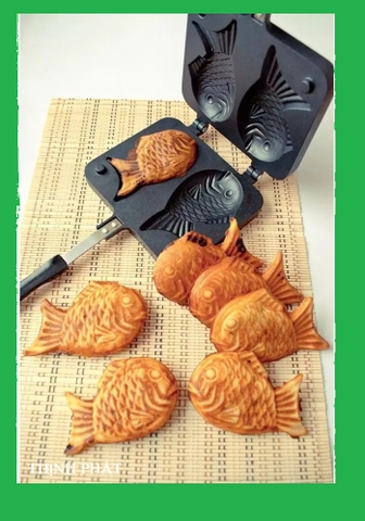 Khuôn Làm Bánh Cá Nướng Taiyaki Nhật Bản Chống Dính Cao Cấp Size Lớn Hàng Chính Hãng