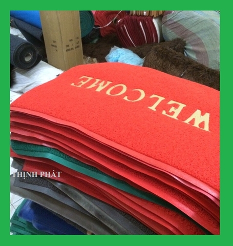 Thảm Chùi Chân - Thảm dậm chân nhựa Welcome 40x60cm - GIAO MÀU NGẪU NHIÊN