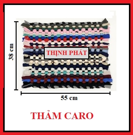 Thảm dậm chân - Thảm chùi chân vải thun  - Thảm Lau Chân Bằng Vải Thun Đan THẤM HÚT TỐT