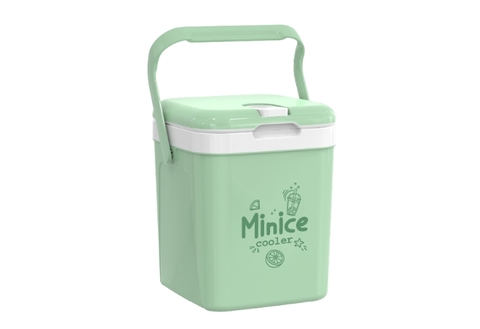 Thùng đá Minice 1L / 2L / 3L DUY TÂN nhựa PP, PU giữ nhiệt, bình giữ nhiệt mini quai xách, giải khát