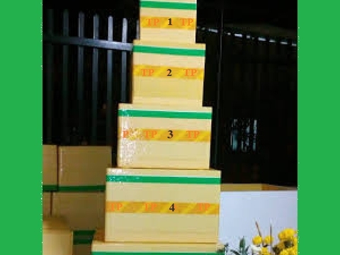 Thùng mút thùng xốp 39 x 29 x 33.5 cm dùng đóng hàng hóa đựng hải sản hoa quả rau củ trái cây trồng cây