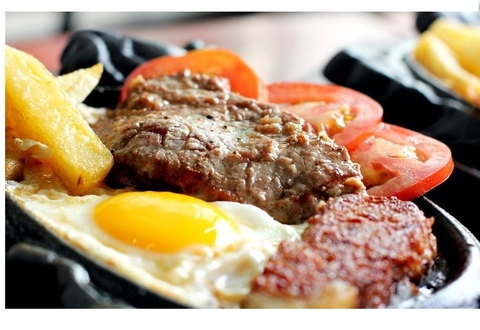 Bộ Chảo gang bò bít tết chống dính lớn tổ ong kèm đế gỗ