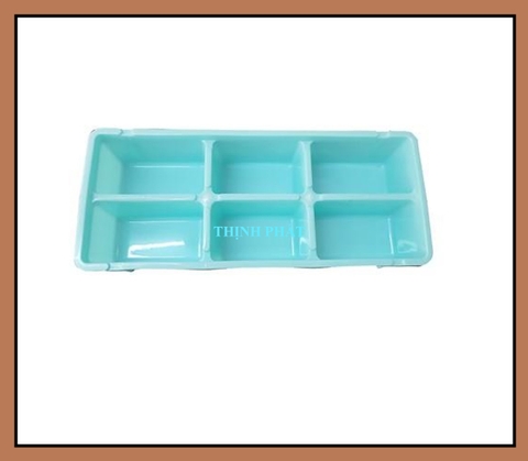 Khay làm đá _Khuôn rau câu _khuôn làm thạch 6 viên bằng nhựa