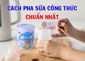 Cách pha sữa công thức cho trẻ sơ sinh chính xác nhất