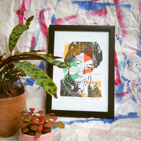 Tranh Intay Project Portrait 1 | Linocut Print Portrait 1