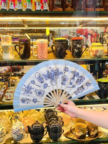 Quạt bình gốm Mai Lê