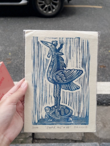 Tranh in tay Vốn cổ Huế Mộc Trà A5 17