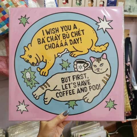 Tranh WÁ MÉO Chó Mèo Good Day