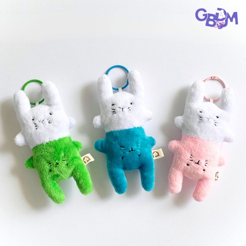 Móc chìa khóa - Đồng Đồng (xanh lá) Gấu Bông Đình May