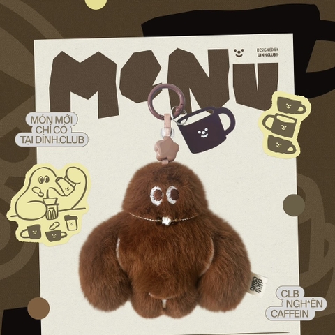Móc chìa khóa Dính Bé Cafe