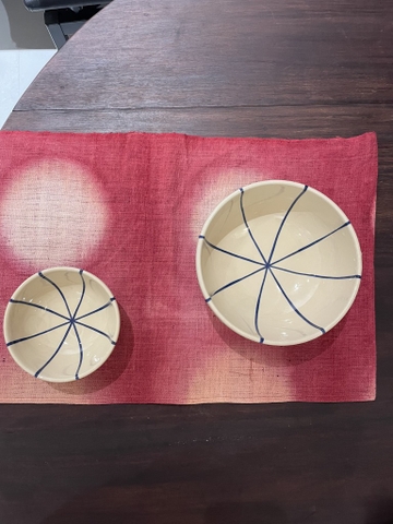 Khăn gai dầu nhuộm gỗ vang Líu Lô 48 x 32