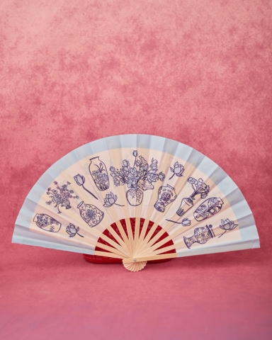 Quạt bình gốm Mai Lê
