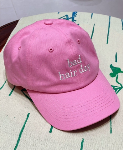 Mũ lưỡi trai freesize Líu Lô Bad Hair Day Hồng