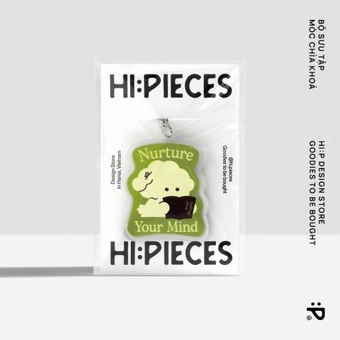 Móc chìa khóa Hi:Piece CHÓ ĐỌC SÁCH NURTURE YOUR MIND