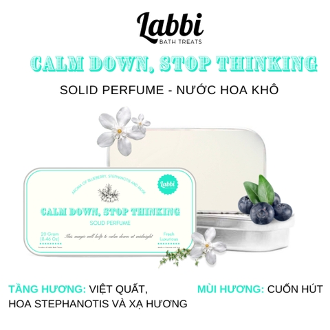 NƯỚC HOA KHÔ CHỮ NHẬT LABBI CALM DOWN, STOP THINKING