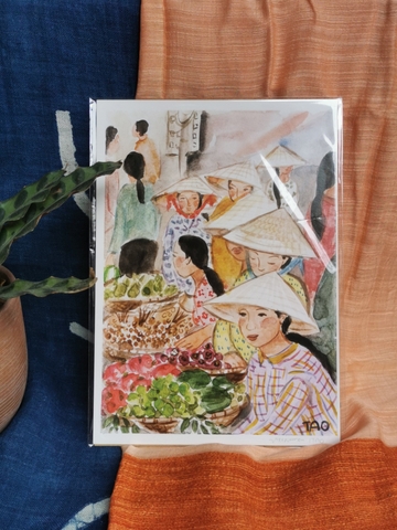 Tranh Tao A3 Fruit vendors 2