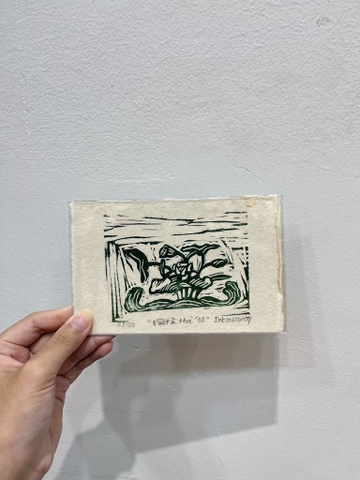 Tranh in tay Vốn cổ Huế Mộc Trà A6 8