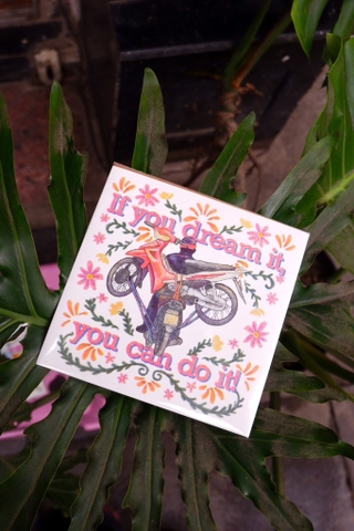 Tranh If you dream it  you can do it riso print Raquel Cruz