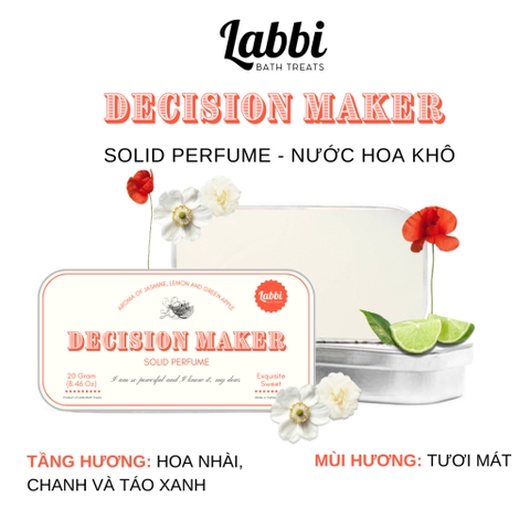 NƯỚC HOA KHÔ CHỮ NHẬT LABBI DECISION MAKER